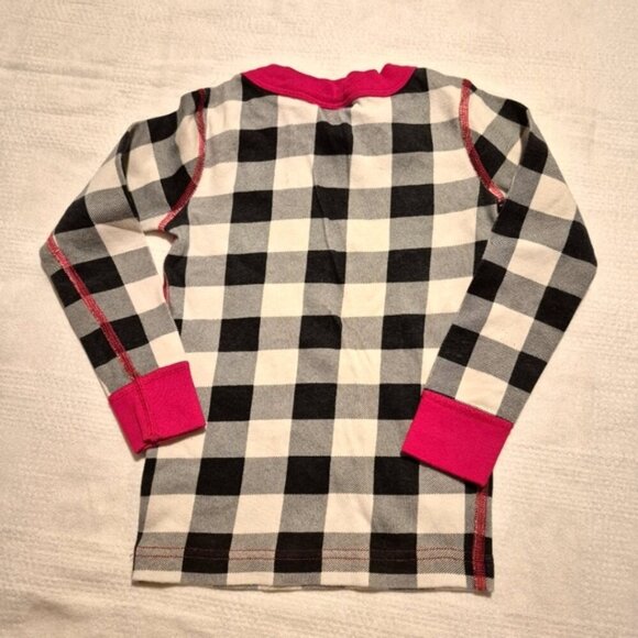 Hanna Andersson boys or girls size 100 or 4 gingham pajama set, red black white - Picture 3 of 8